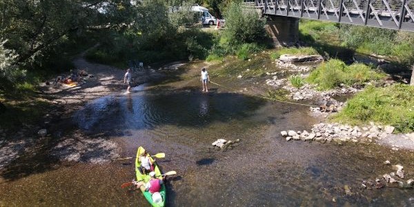 Camping Verte Rive Cromary - kajak en kano op de rivier L'Ognon